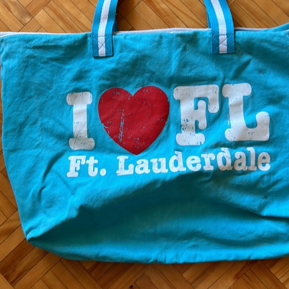 CANVAS BAG. I❤️FL beach bag/shopping tote - Picture 3 of 7